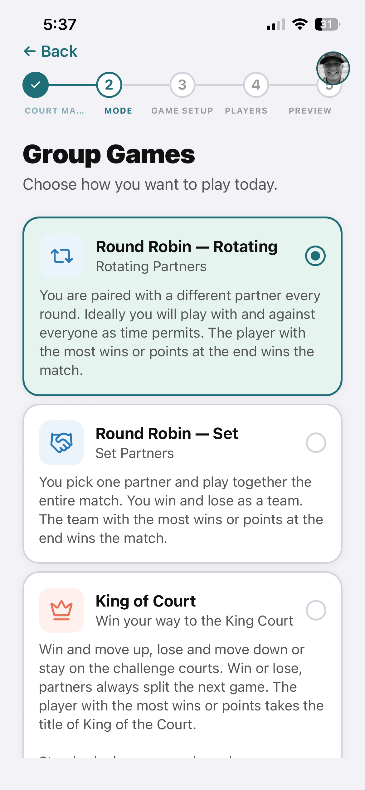 Choose your game mode